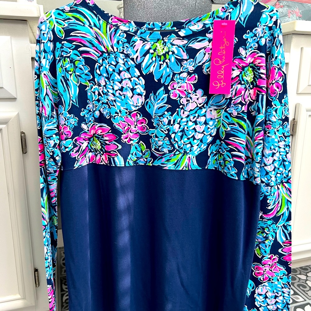 Lilly Pulitzer High Tide Pineapple Paradise Finn Top